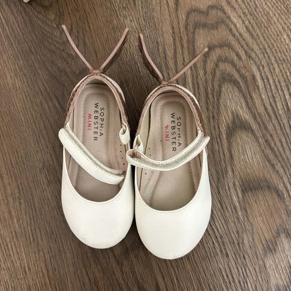 New with box Sophia Webster infant flats. White & Rose Gold. Size 21 EUR - Picture 3 of 7